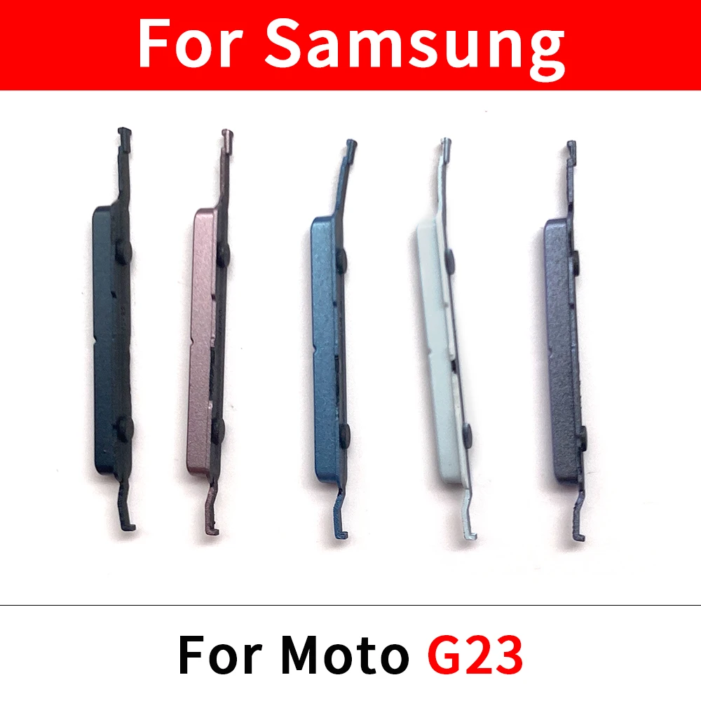 Good quality For Moto G13 G23 G50 One Fusion SIde Volume Button + Power ON / OFF Buttton Key Set Replacement Part