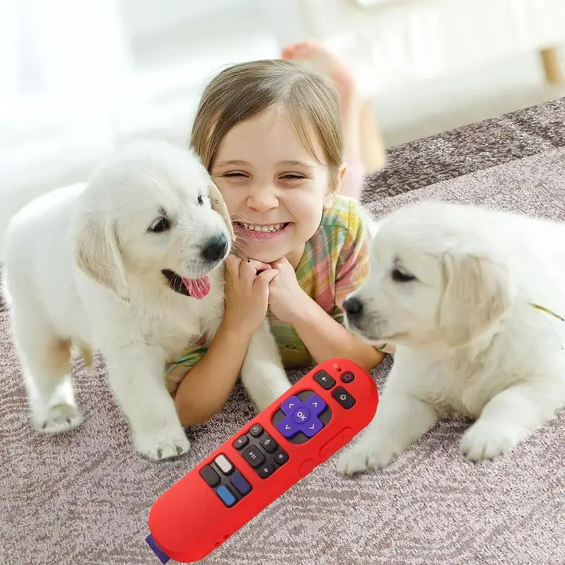 ROKUTV Capa Remota Silicone Rubber Case Para RokuExpress 4K + Streaming Stick TV Controle Remoto Shell Remote Protective Sleeve