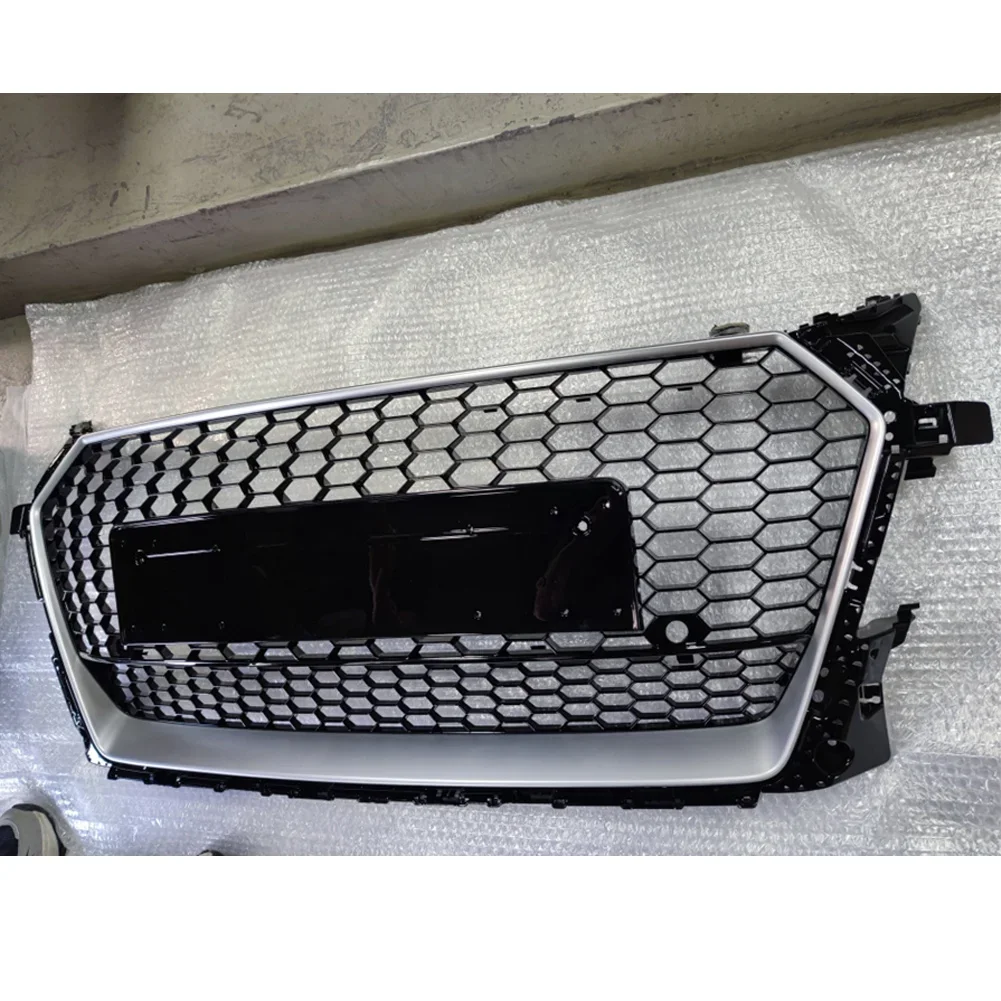 

Car Front Bumper Grille Centre Panel Styling Upper Black Grill For Audi (For TTRS Style) For Audi TT/TTS 8S 2015 2016 2017 2018