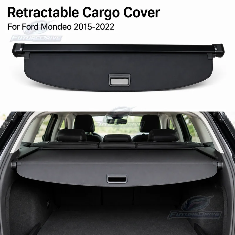 Retractable Cargo Cover Trunk Privacy Shade Rear Security Partition Anti-Theft Shield Organizer for Ford Mondeo 2015-2022