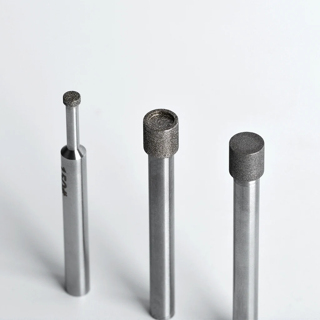 1PCS Grit100/150/400 6mm Shank Cylinder Diamond Internal Points SDC For Grinding Tungsten Steel,Ceramics,Other Brittle Materials