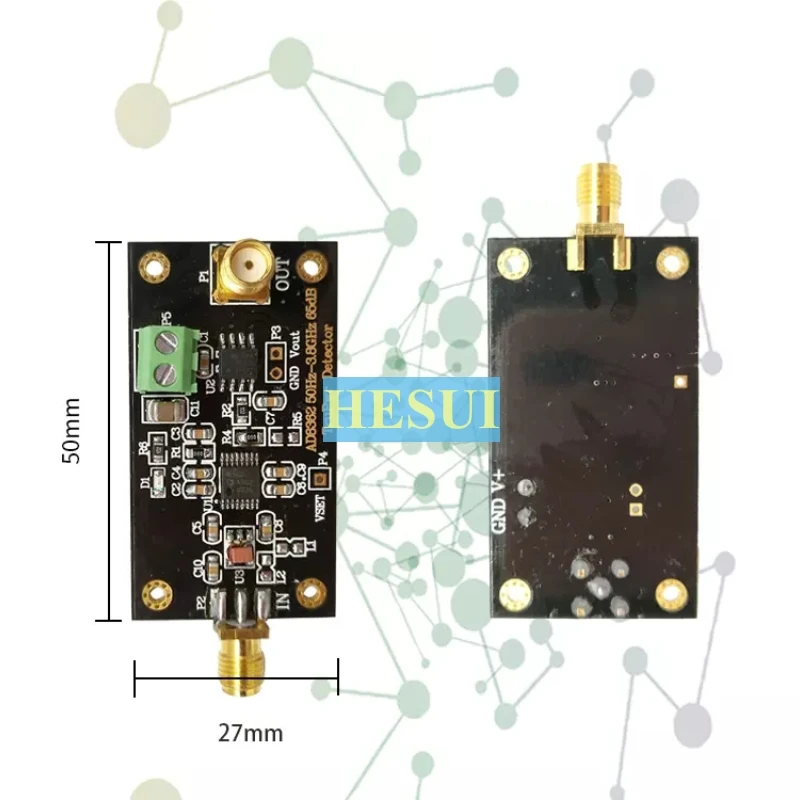 AD8362 Module RF response power detector detects linear dB Output with RMS RF true rms-responding power meter Module Board