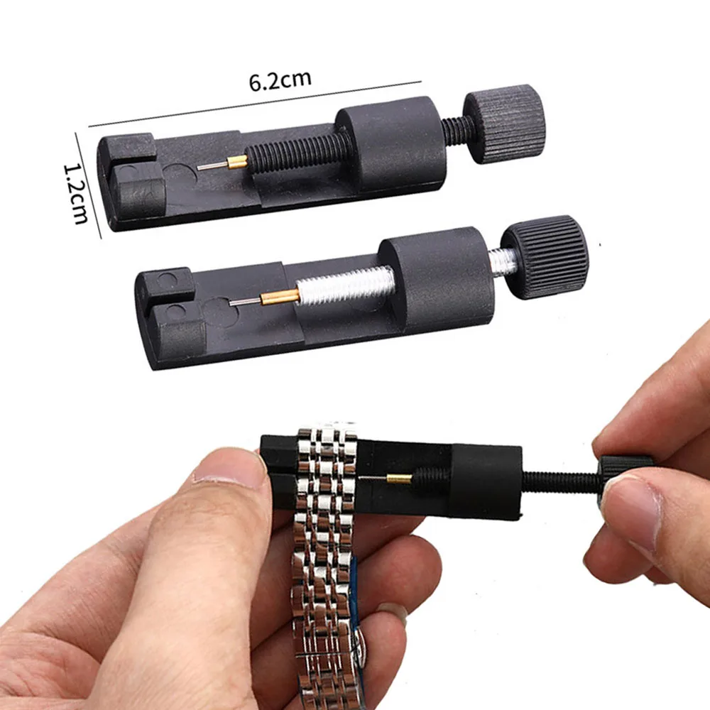 Watch Link Remover Adjuster Tool Bracelet Band Strap Metal/plastic Pins Repair Tools Kit