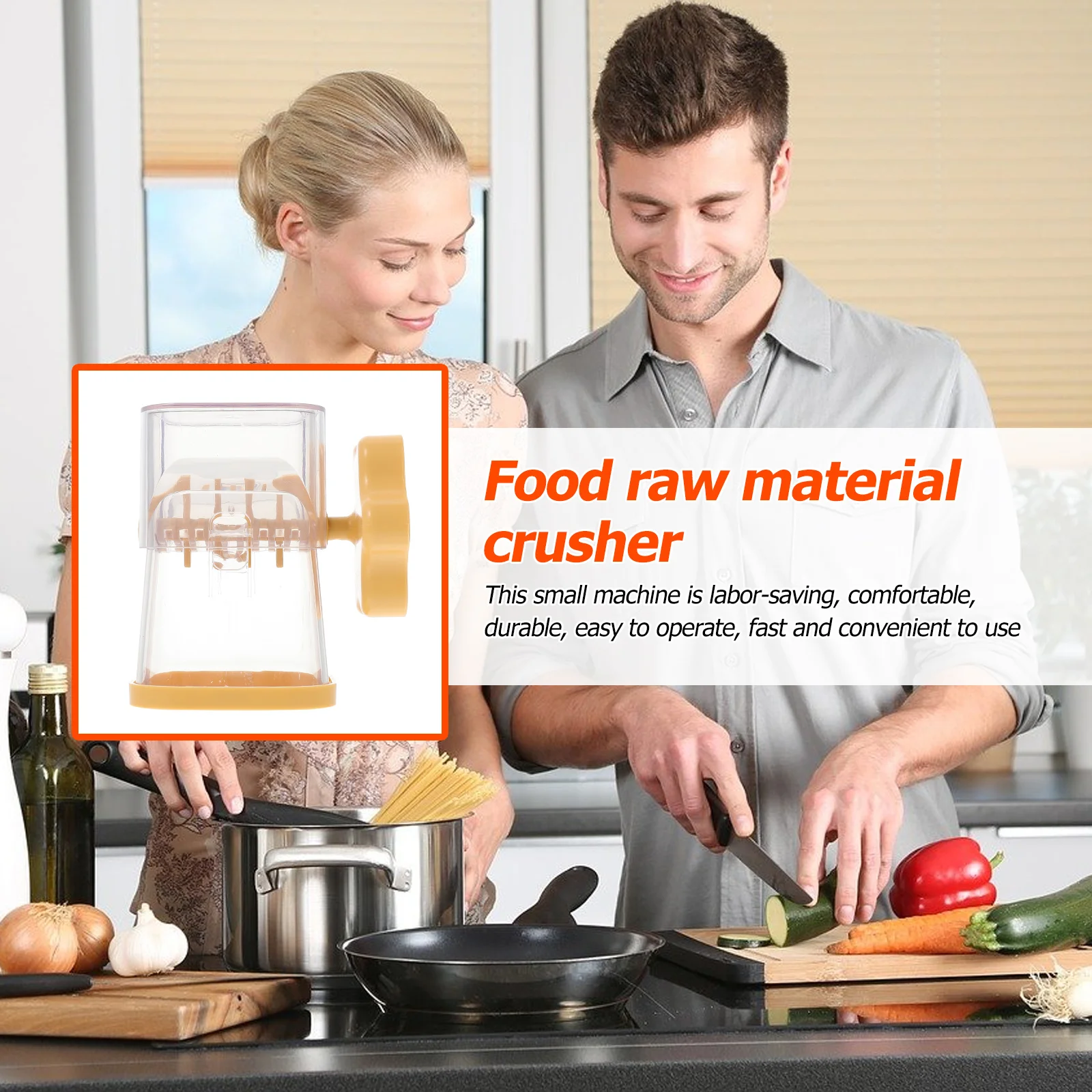 

Chocolate Masher Detachable Manual Food Chopper Tool For Nuts Walnuts Garlic Ginger Kitchen Use Plastic Hand-Held