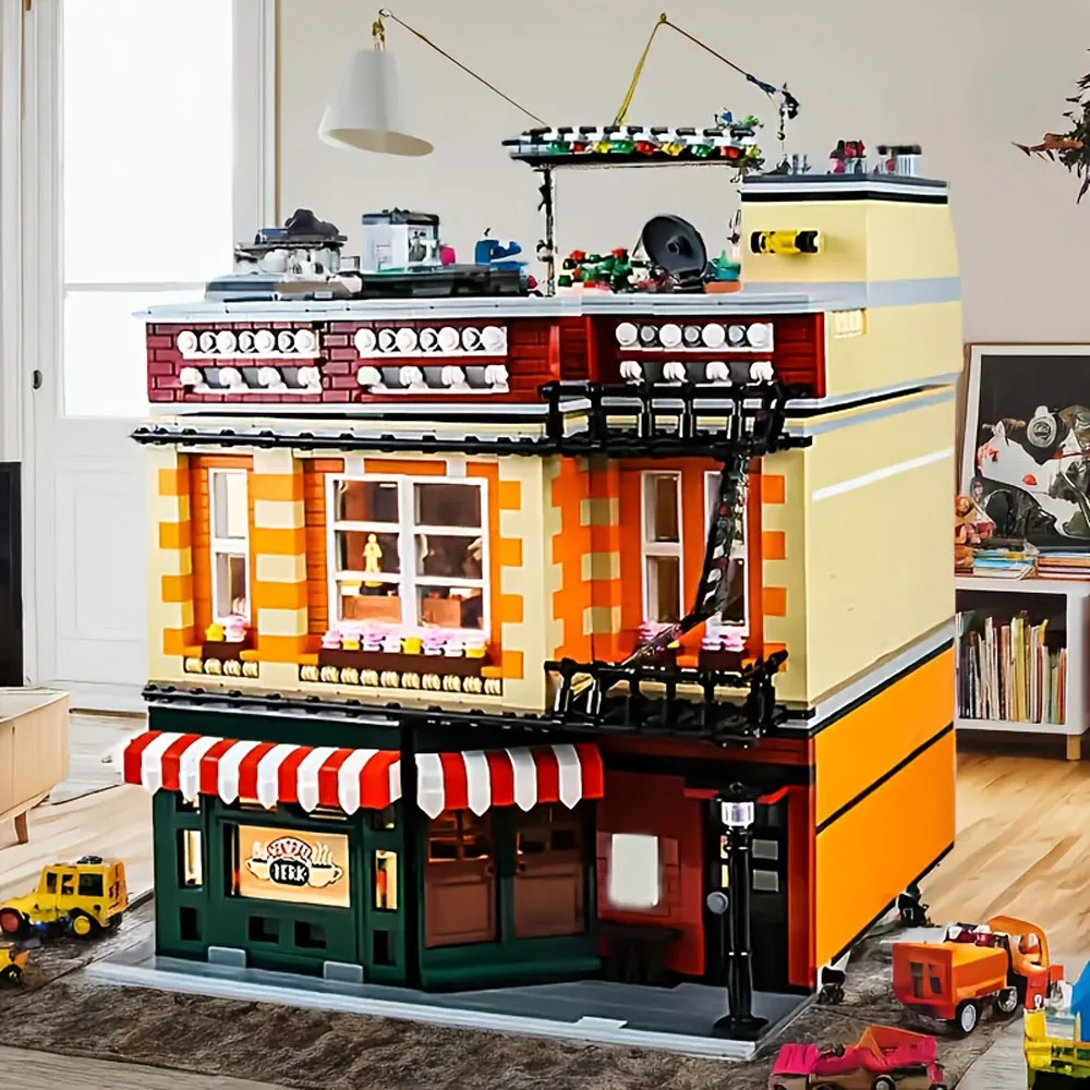 Disponibile Creative Expert Moc Street View Central Perk Old Friended Bricks Modello di casa modulare Building Blocks set 89106 4294 pezzi