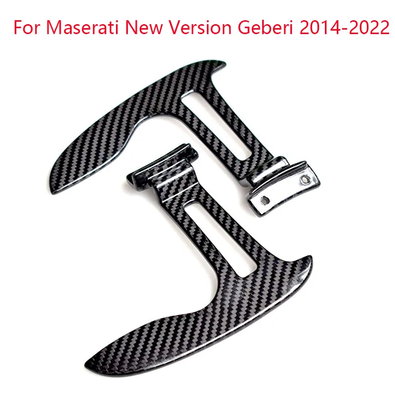 

2pcs/Set Real Dry Carbon Fiber Car Steering Wheel Shift Paddles For Maserati New Ghibli Car Refit Accessories