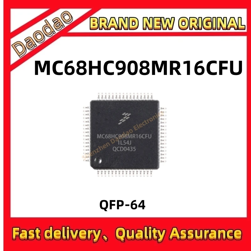 Quality New MC68HC908MR16CFU MC908MR16CFU MC68HC908MR16 MC68HC908MR MC68HC908 IC MCU chip QFP-64