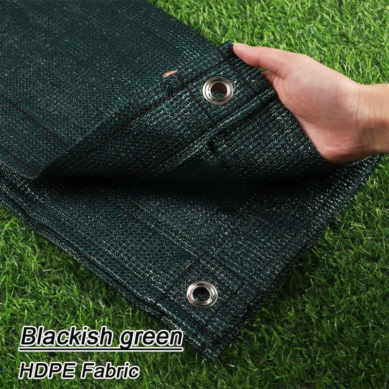 Blackish Green HDPE Fabric Sunshade Anti-UV Pergola Sun Shading Net Terrace Balcony Screen Safety Privacy Net GardenFenceNetting