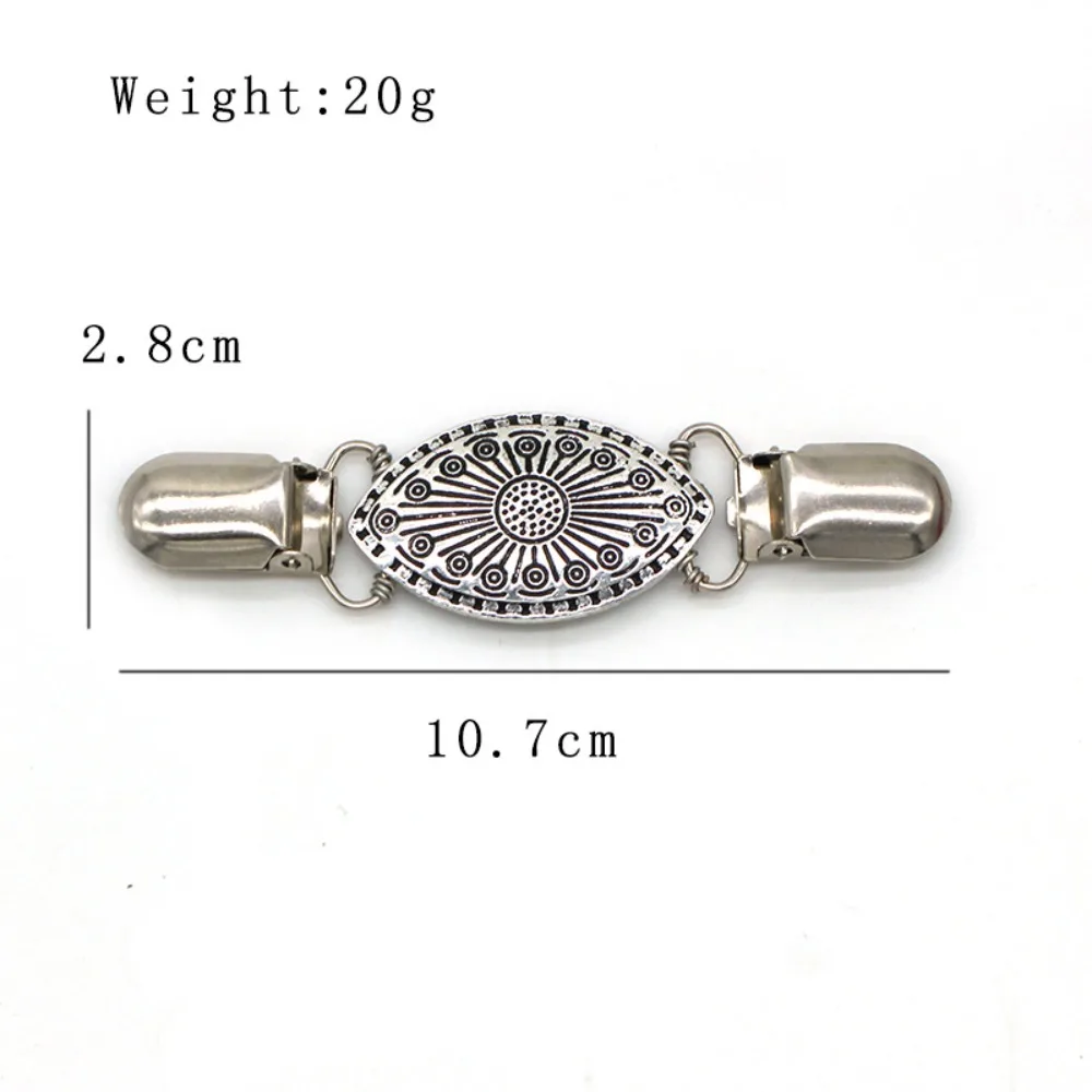 Vintage Filigree Sweater Clips Shawl Pin Clasp for Girls Women Cardigan Scarf Dress Coat Classic Clothing Fastener Accessories