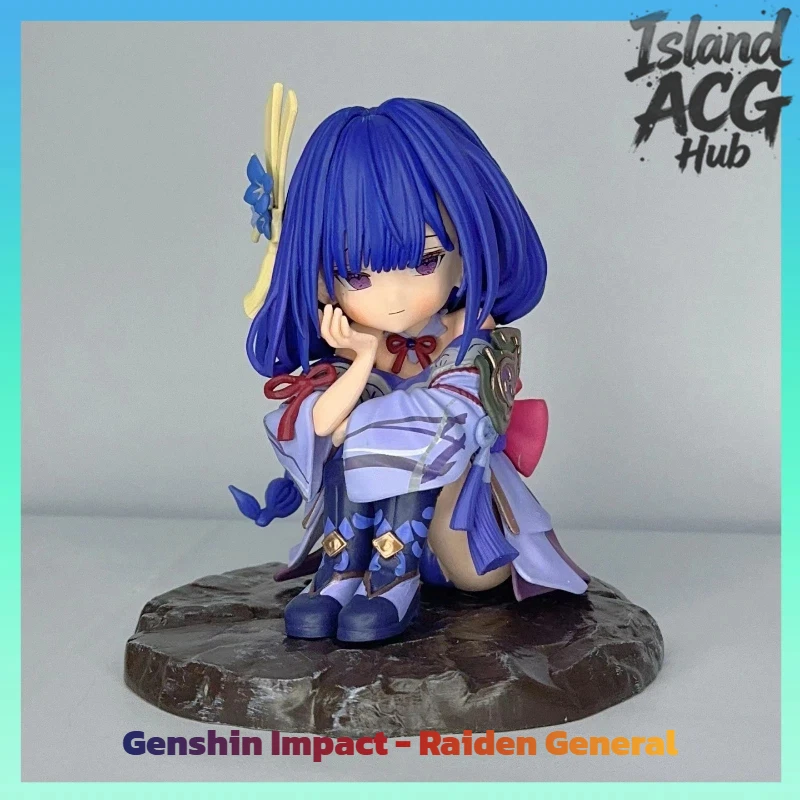 

Коллекционная фигурка Райдэн Сёгун (Q-версия) GK: Модная аниме-статуэтка, милая трендовая игрушка-украшение для автомобиля и рабочего стола, подарок для фанатов