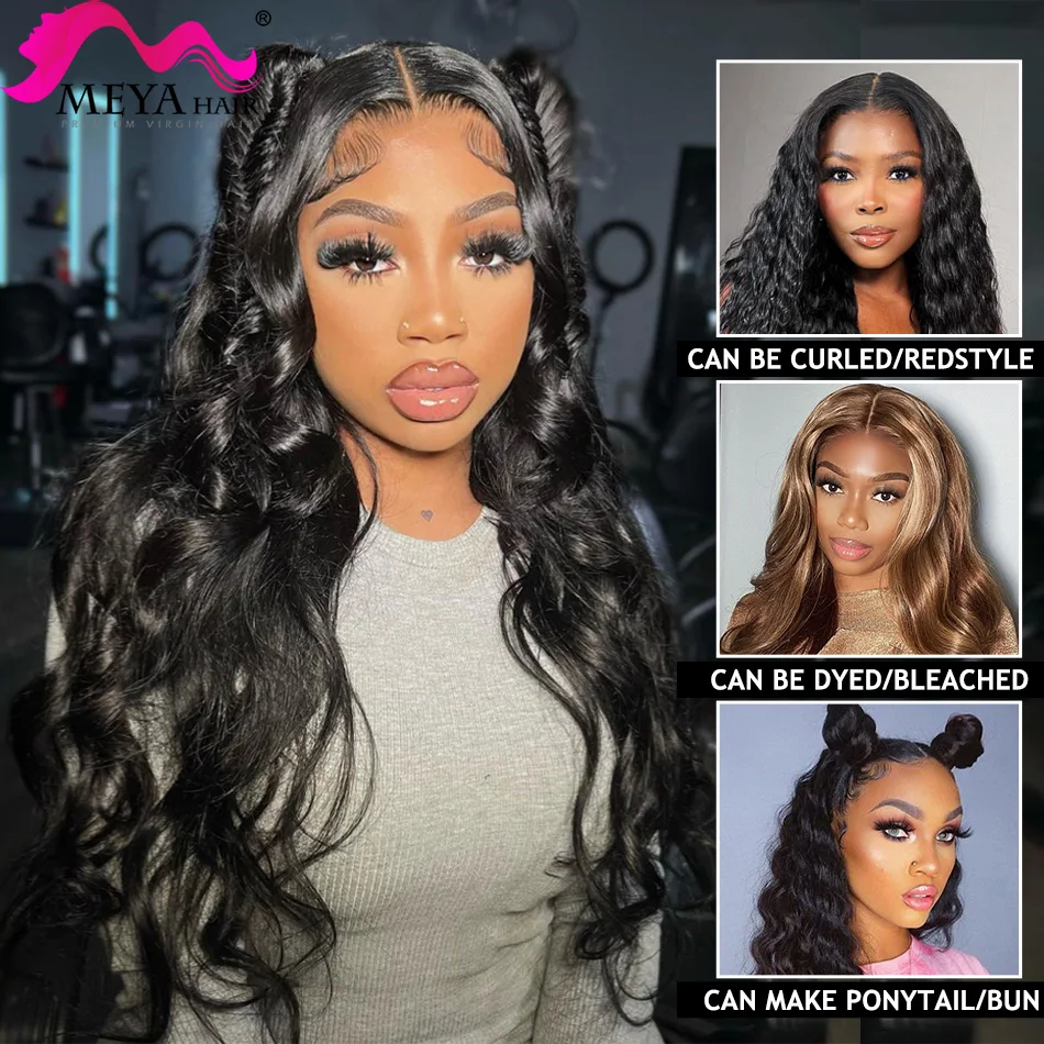 28 30 Inch 5x5 Lace Closure Human Hair Body Wave Wig 13x4 Transparent Lace Frontal Wigs Glueless Natural Brazilian Hair On Sale