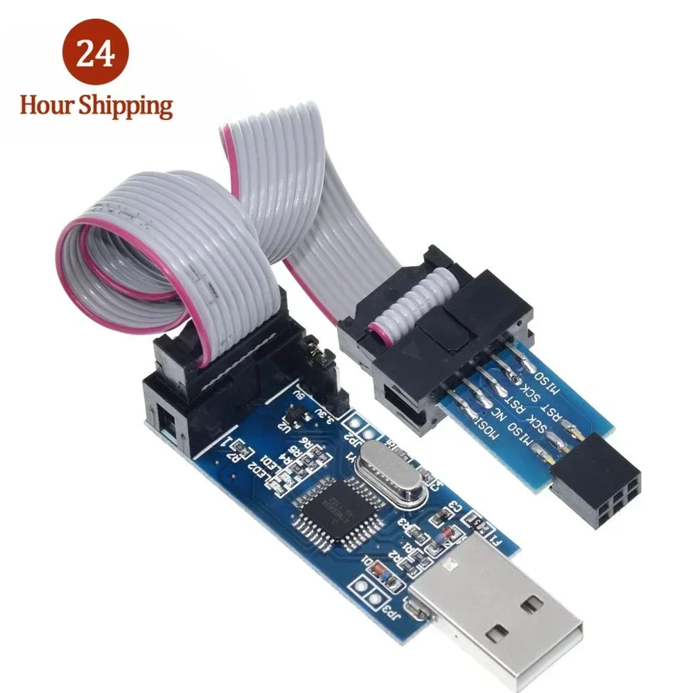 1PCS USBASP USBISP AVR Programmer USB ISP USB ASP ATMEGA8 ATMEGA128 Support Win7 64