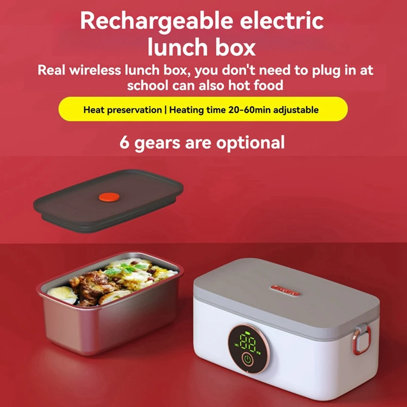 

Self Heating Lunch Box Portable Electric Heating Lunch BoxJAS