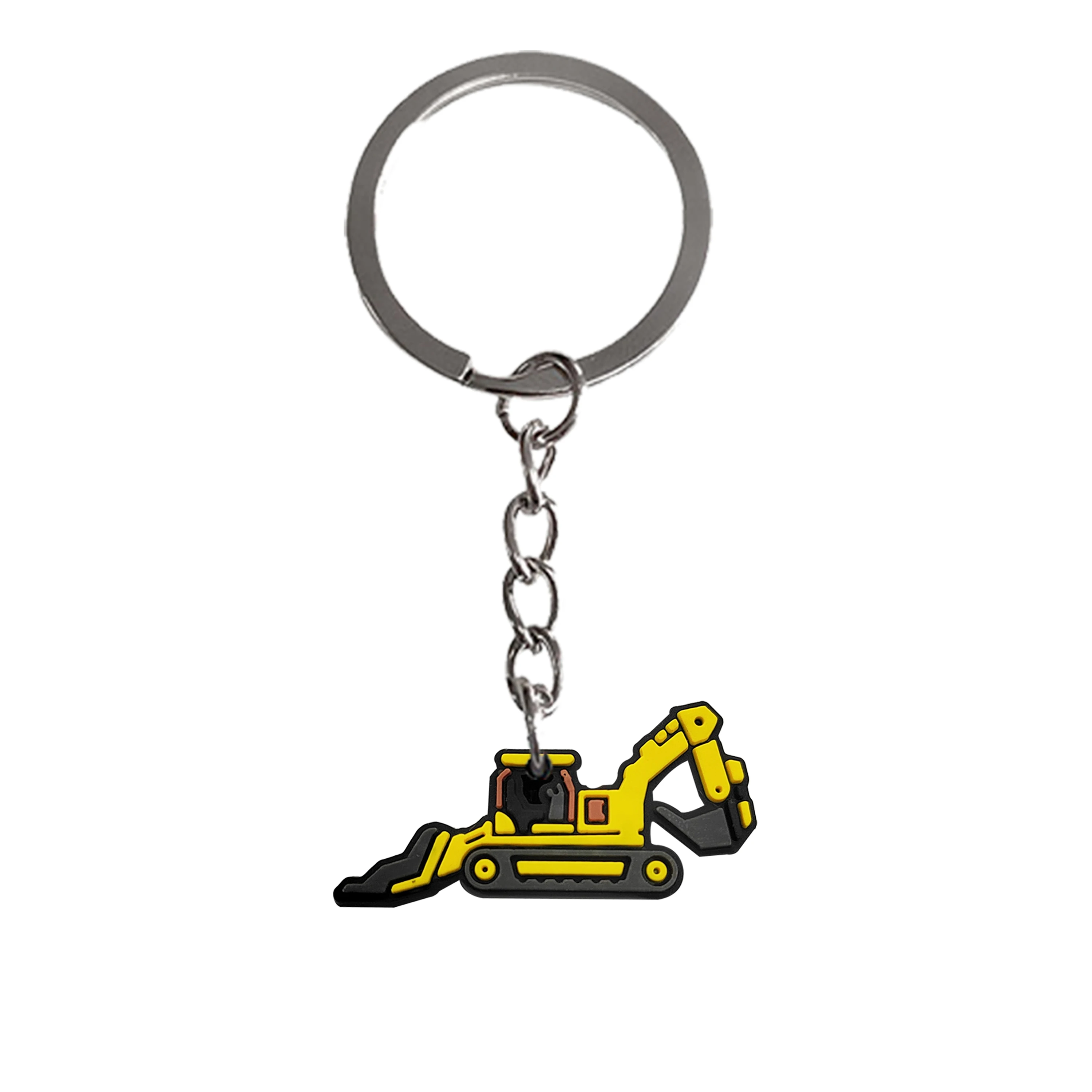 1PCS Keychain Cartoon Engineer - Heavy Equipment Key Ring 评论和价格