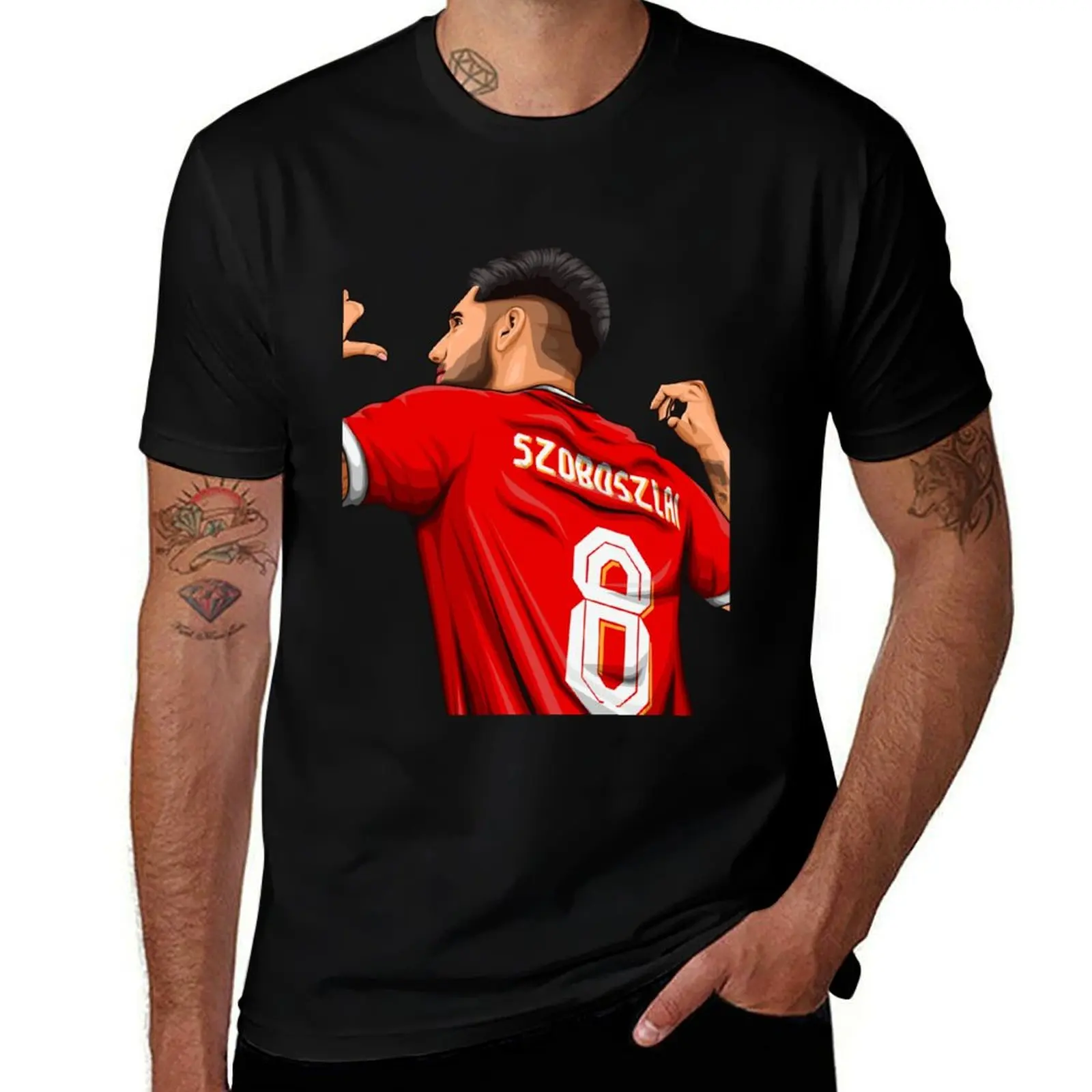 Dominik Szoboszlai T-Shirt sports fans customizeds hippie clothes tshirts for men