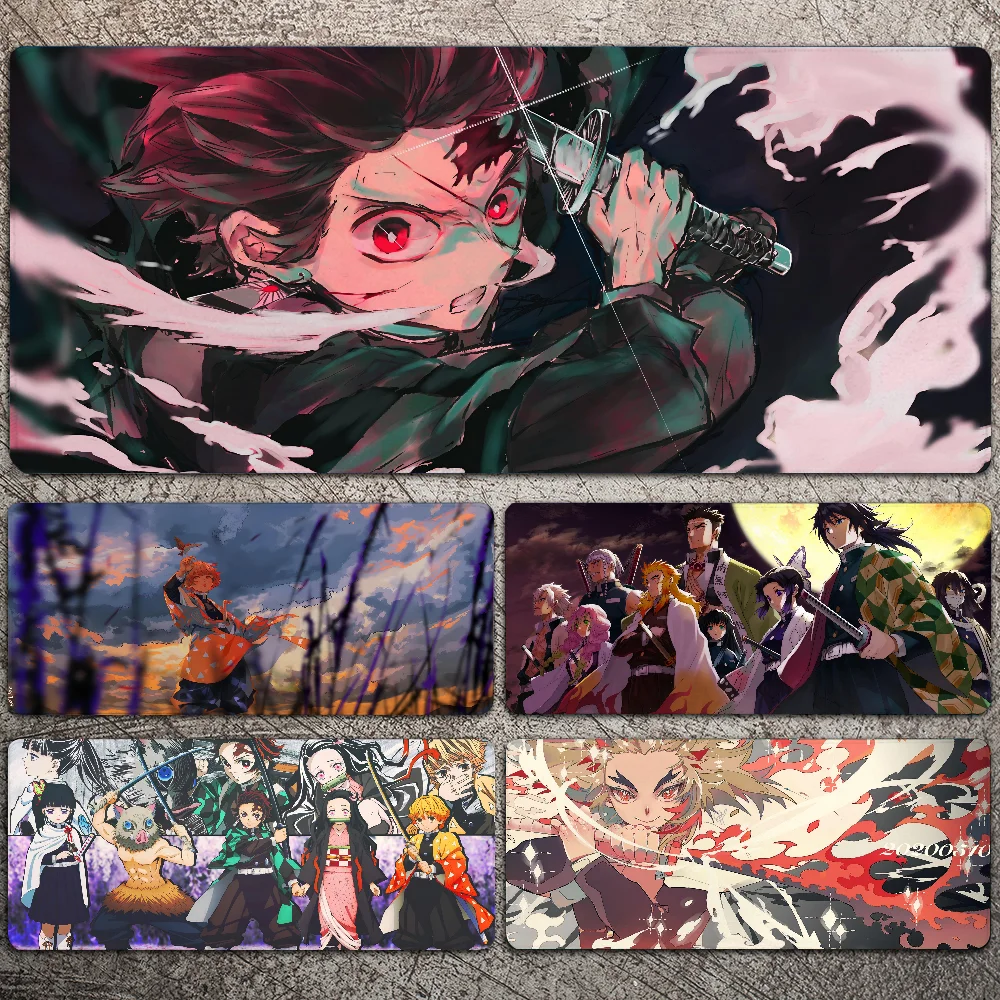 

Anime Mouse Pad K-Kimetsu No Yaiba Mousepad Large Gaming Mouse Pad LockEdge Thickened Computer Keyboard Table Desk Mat