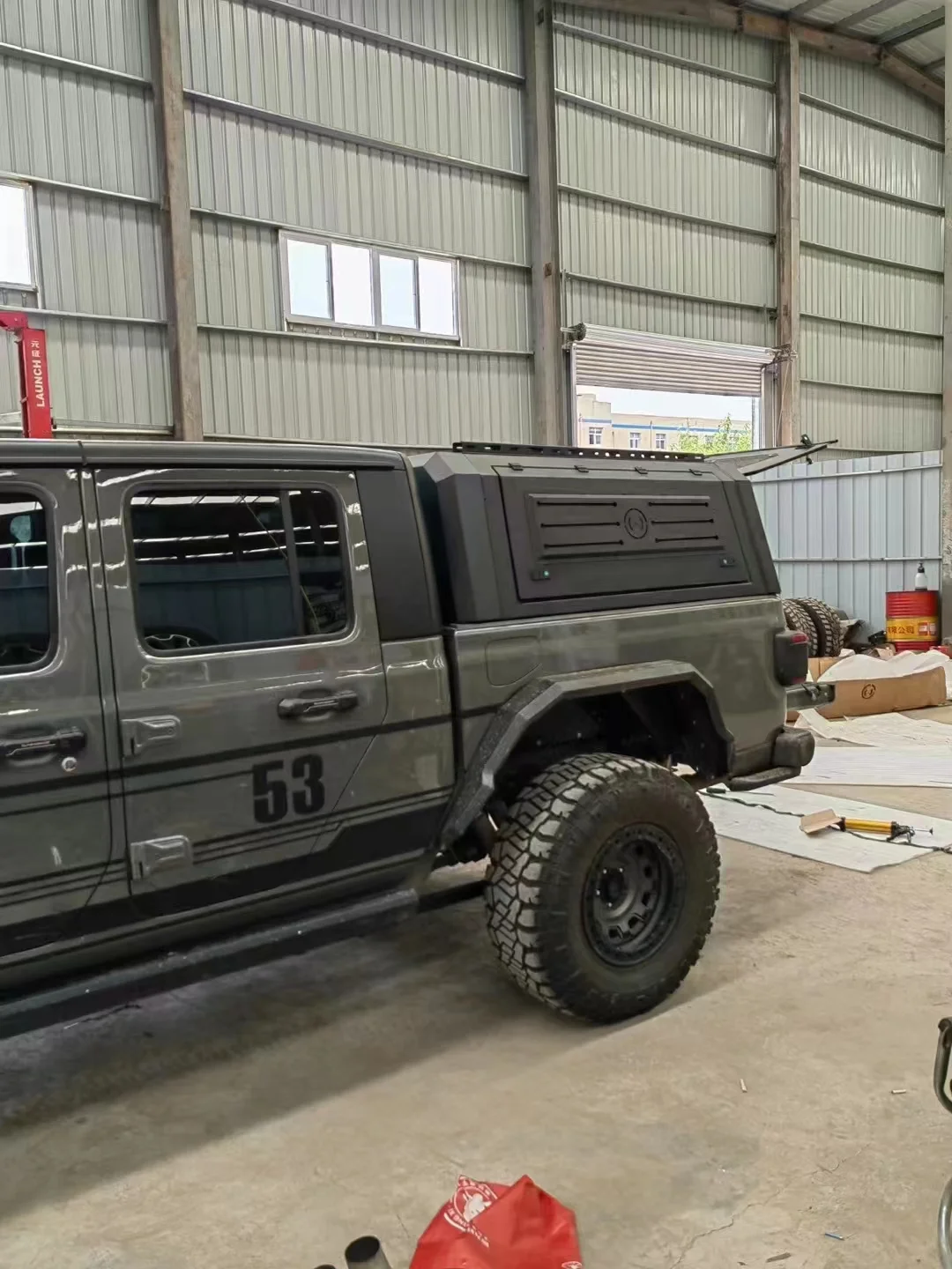 4X4 على الطرق الوعرة الملحقات شاحنة المظلة ل جيب المصارع مقاوم للماء المضادة للصدأ الصلب توبر ل جيب المصارع الألومنيوم تخييم #4