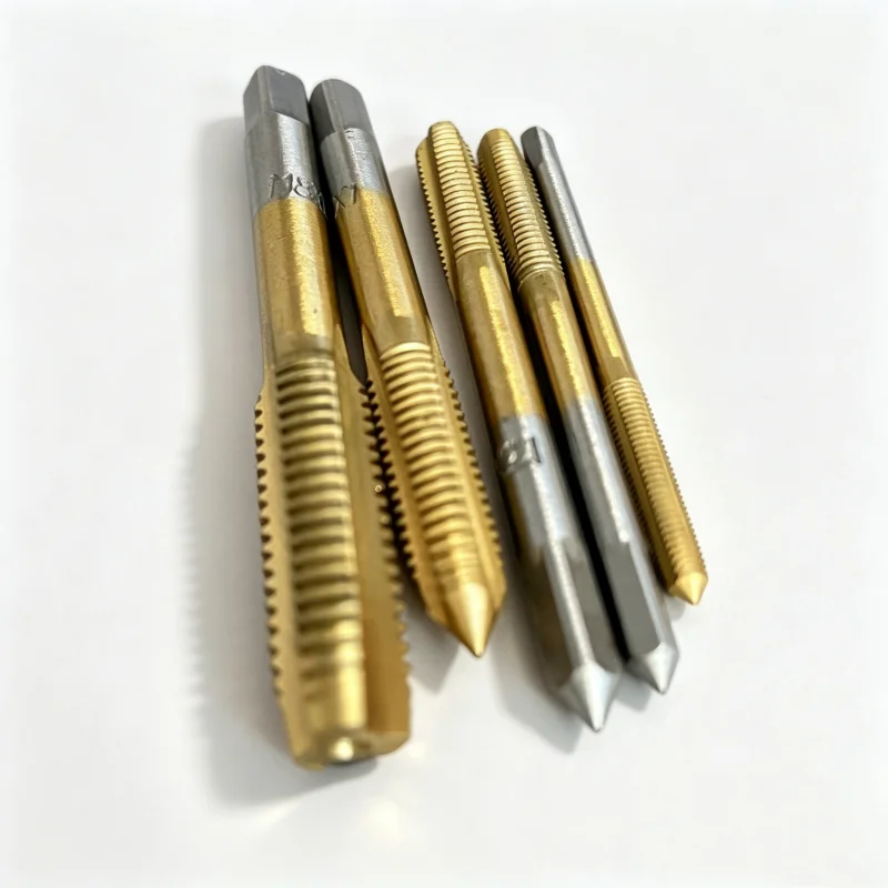 5Pcs Metric Straight Flute Thread Tap Set Metal Screw Tapping Tool for Drilling Thread Processing Repair Workpiece