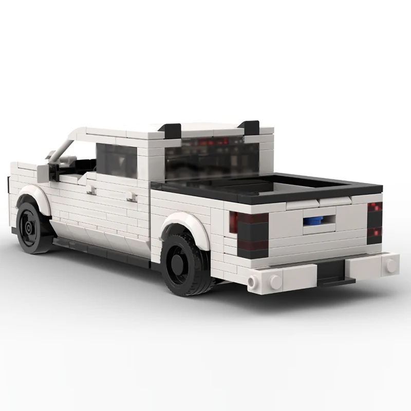 Cidade modelo de carro moc tijolos de construção F-150 xlt caminhão captador elétrico tecnologia modular crianças presentes do feriado montar brinquedos terno