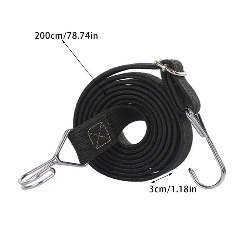 Motorcycle Elastics Luggage Rope Cord Hooks Bikes Rope Tie Auto Luggage Roof Rack Strap Fixed Band Hook Car Accessories