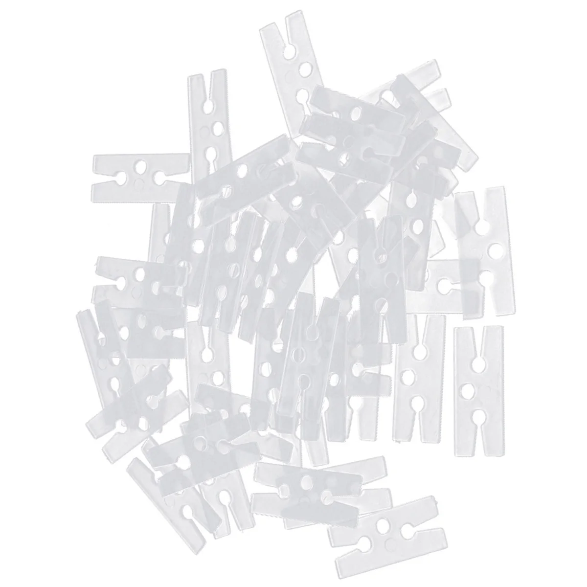 

100Pcs Plastic Balloon Clips H Shape Easy to Balloon Ties for Wedding Birthday Christmas Party Decor