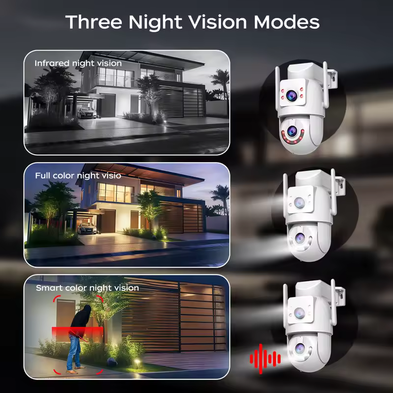 Jooan 4K 8MP HD Wifi PTZ Camera Outdoor 5G Wifi Dual Lens Security IP Cameras 5X Zoom AI Tracking ONVIF CCTV Surveillance Camera - Image 5