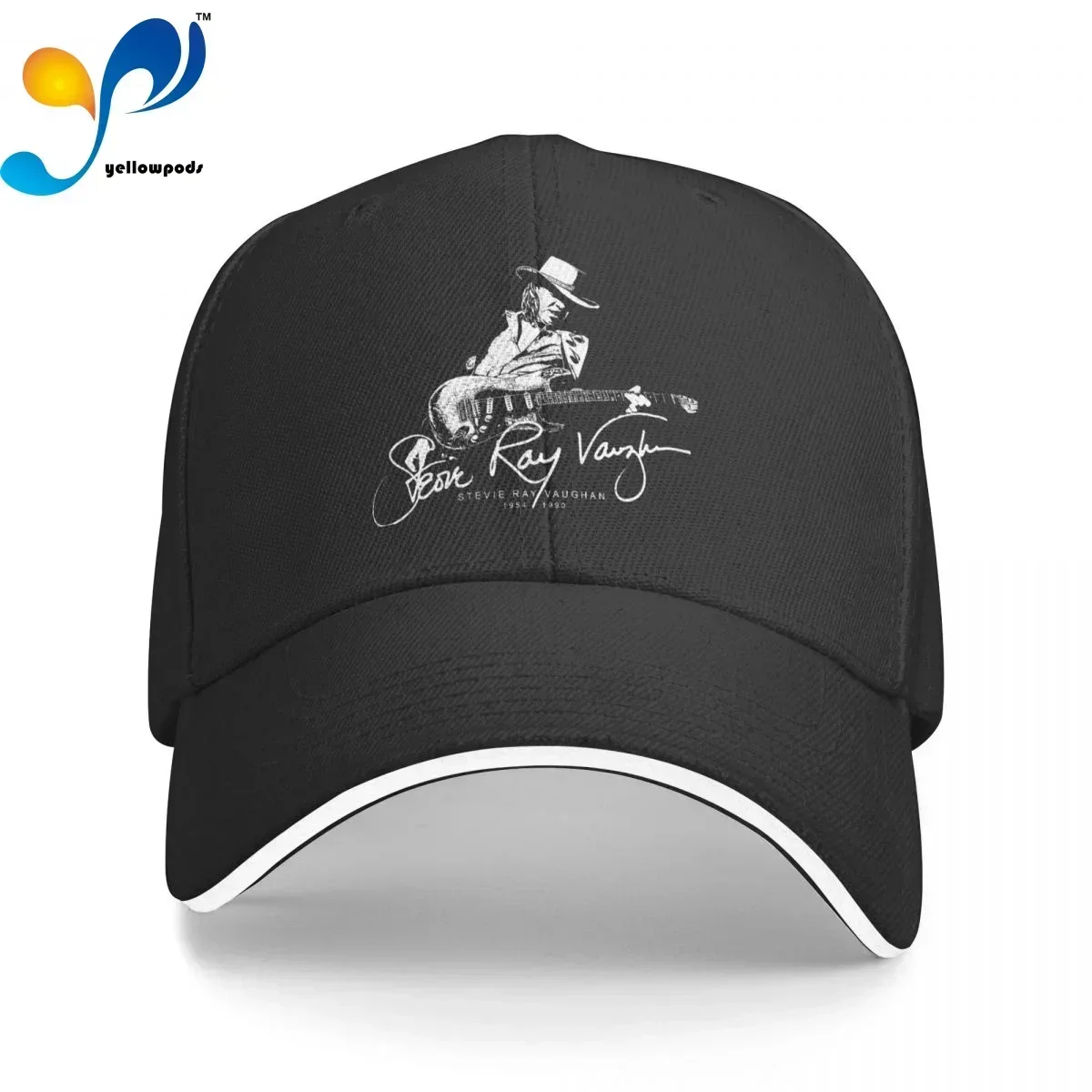 CrystalSeVoss Stevie Ray Vaughan Trucker Cap Snapback Hat for Men Baseball Mens Hats Caps for Logo