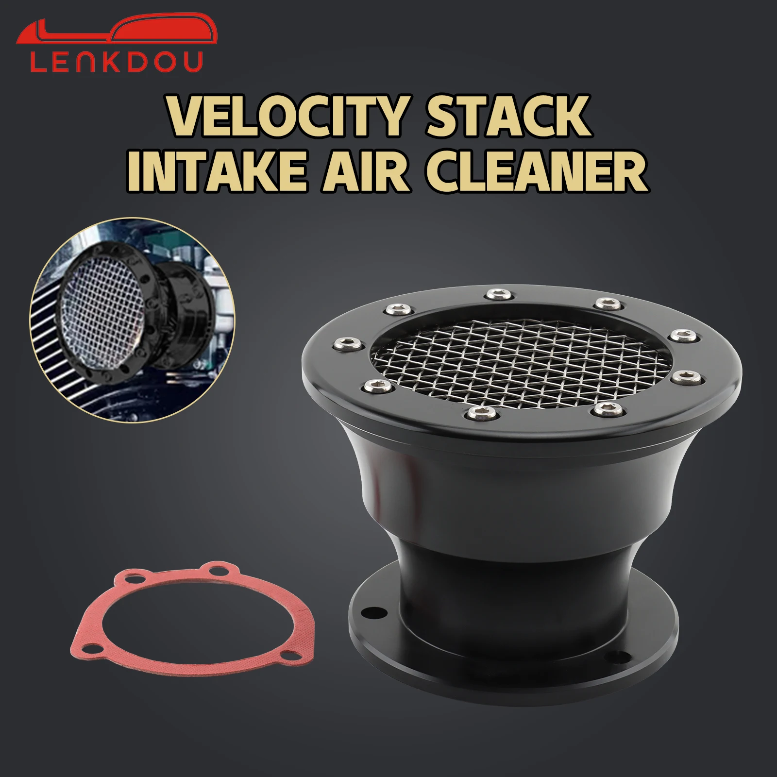 Motorcycle Velocity Stack Intake Air Cleaner For Harley Sportster XL 883 1200 Dyna Super Glide Softail Standard FLST FLT FXR