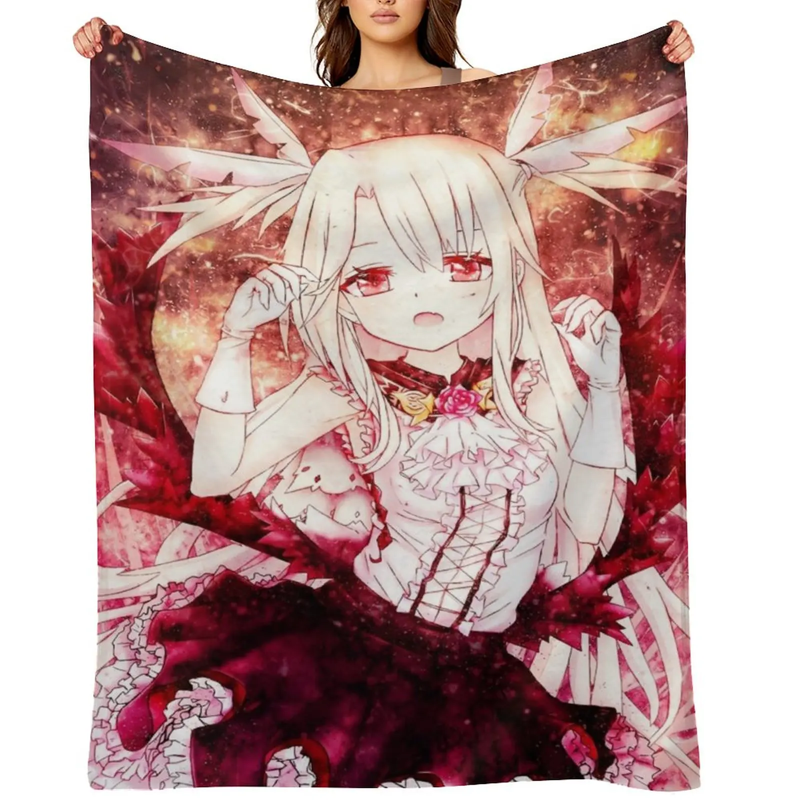 

Illyasviel von Einzbern Fate Stay Night Throw Blanket decorative Decorative Throw Shaggy Tourist Blankets