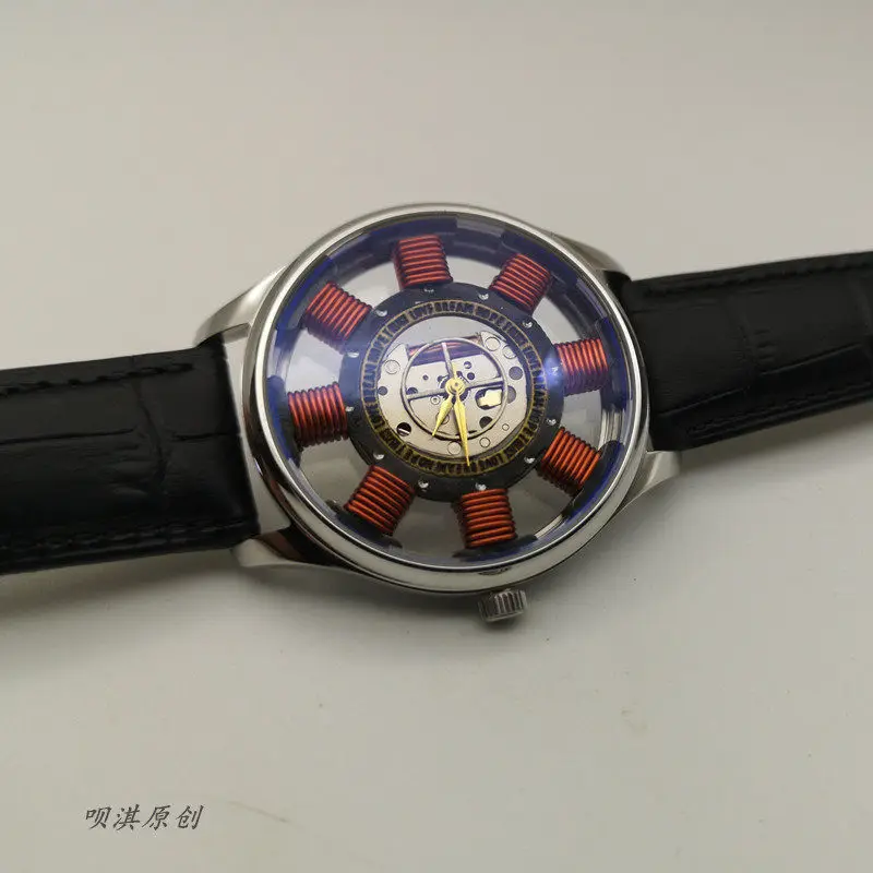 

Personalized watch, handmade original quartz watch, trend electronic watch, Iron Man heart reactor