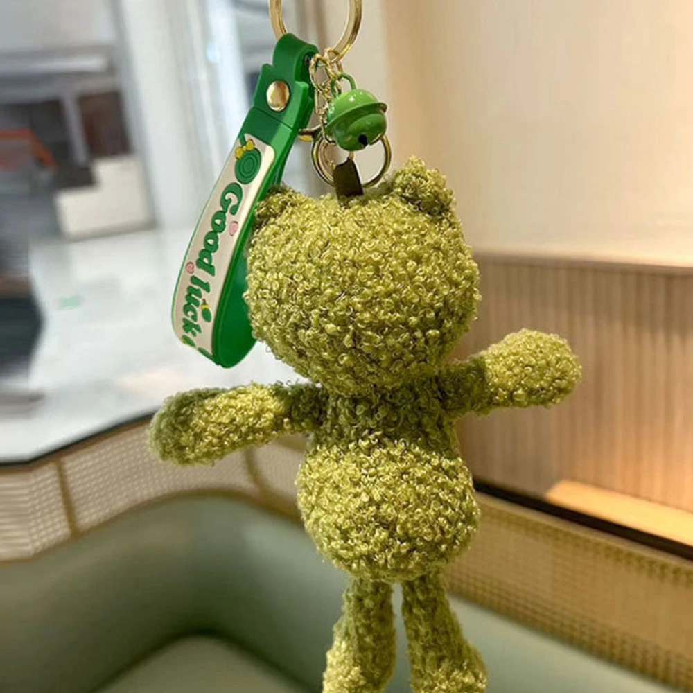 Creative Toy Keychain Decoration Kindergarten Gift Giveaway Teacher Student Award Frog Doll Keychain Plush Pendant Doll