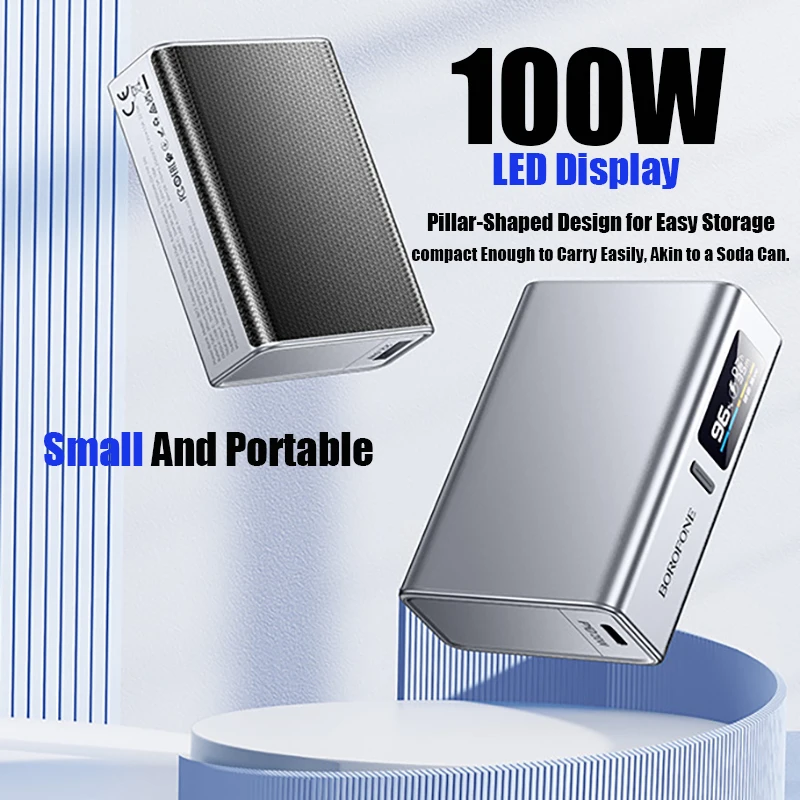 

Portable Power Bank 10000mAh 22.5W PD LED Display Fully Compatible Charger Fast Charging for iPhone xiaomi Samsung