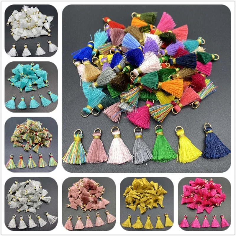 New 10pcs Polyester Trim Fringe Tassel Sewing Curtains Accessories DIY Keychain Cellphone Straps Pendant Tassels For jewelry Mak