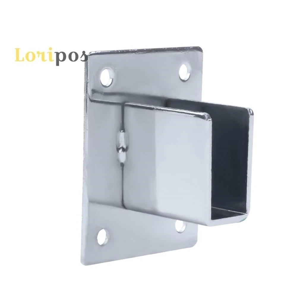 Wall Shelf Mounting Bracket Square Tube Holder Buckle Wall Mounting Hardware Rack Shelf Hanging Hook Mount