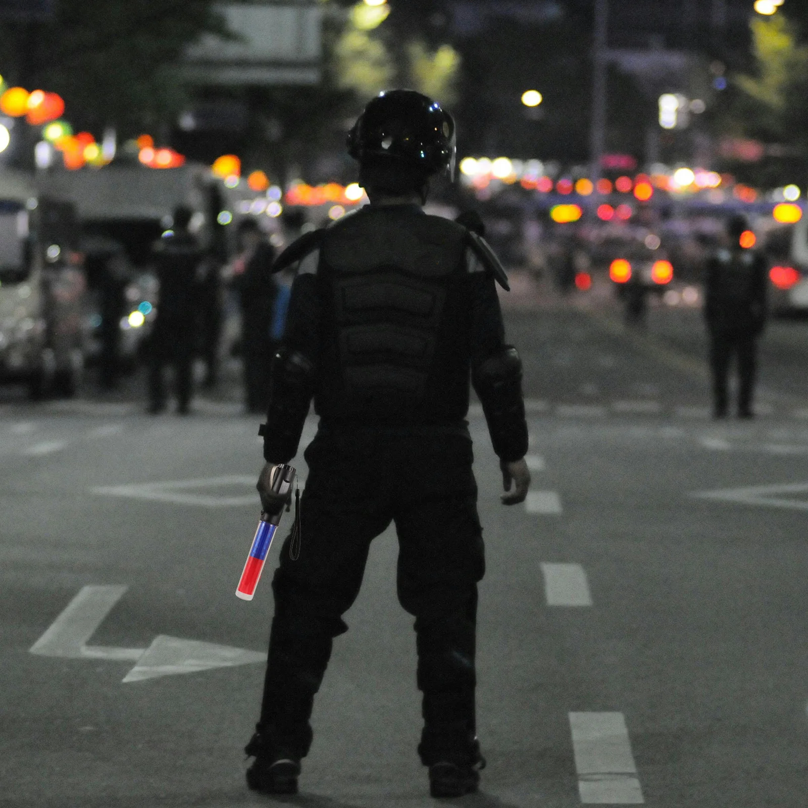 عصا مضيئة لحركة المرور LED لديكور الحفلات الموسيقية، عصا إشارة قابلة لإعادة الاستخدام، عصا سلامة العطلات