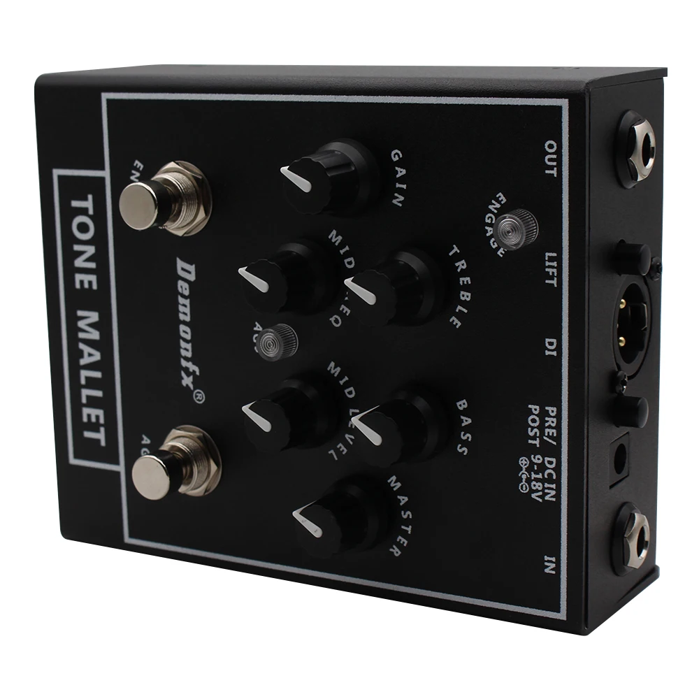 Demonfx Tone Mallet Bass Station Amps Preamp / DI Bass pedal for Electric Bass High QualityNEW