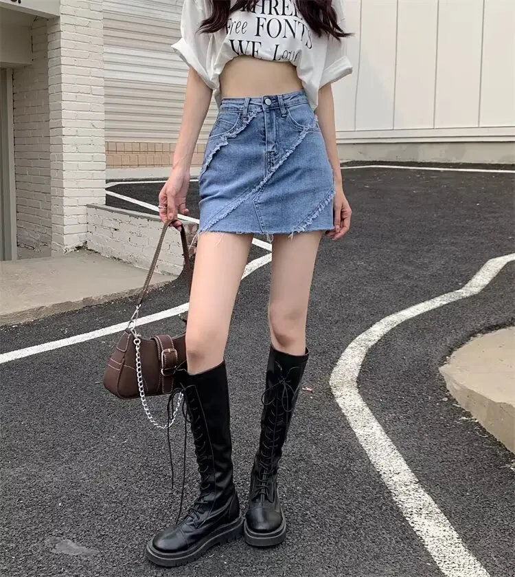 Y2k الجينز فضفاض منخفضة الارتفاع شورت جينز سراويل نسائية ملابس امرأة كبيرة الحجم ملابس الصيف Shoujo فتاة نمط السراويل متوهج الدنيم #5