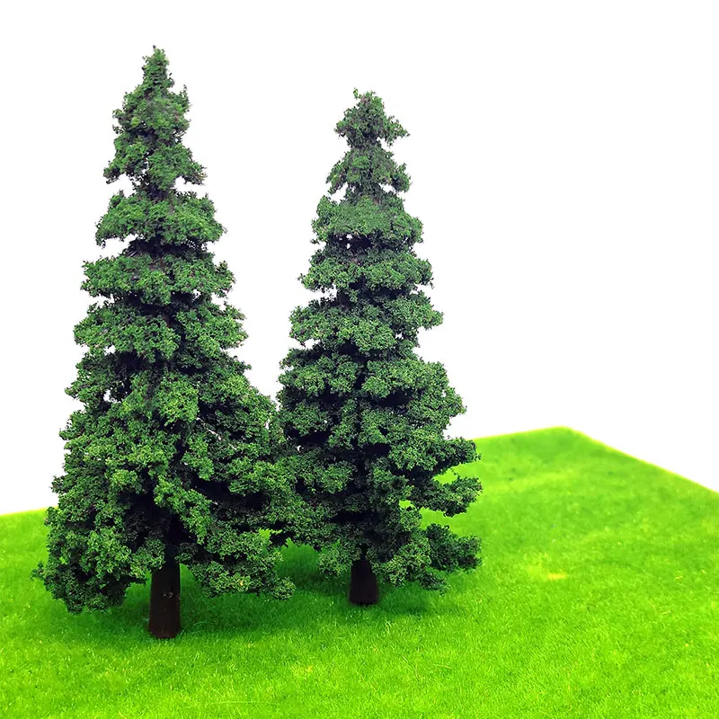 20pcs OO HO TT N Scale Miniature Tree for Model Railway Layout Artificial Cedar Festival Decoration Wargaming Terrain Landscape