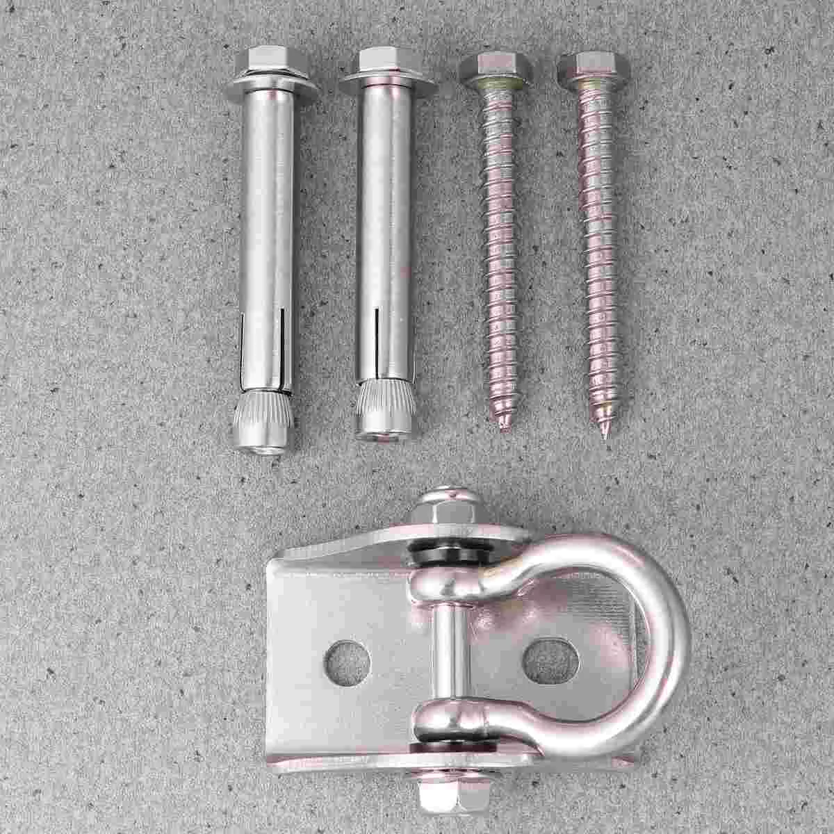 1 Set Swivel Hook for Hammock Swing Chair Stainless Steel Hanging Seat Accessories Kit Hanging Seat Hooks (Type 2