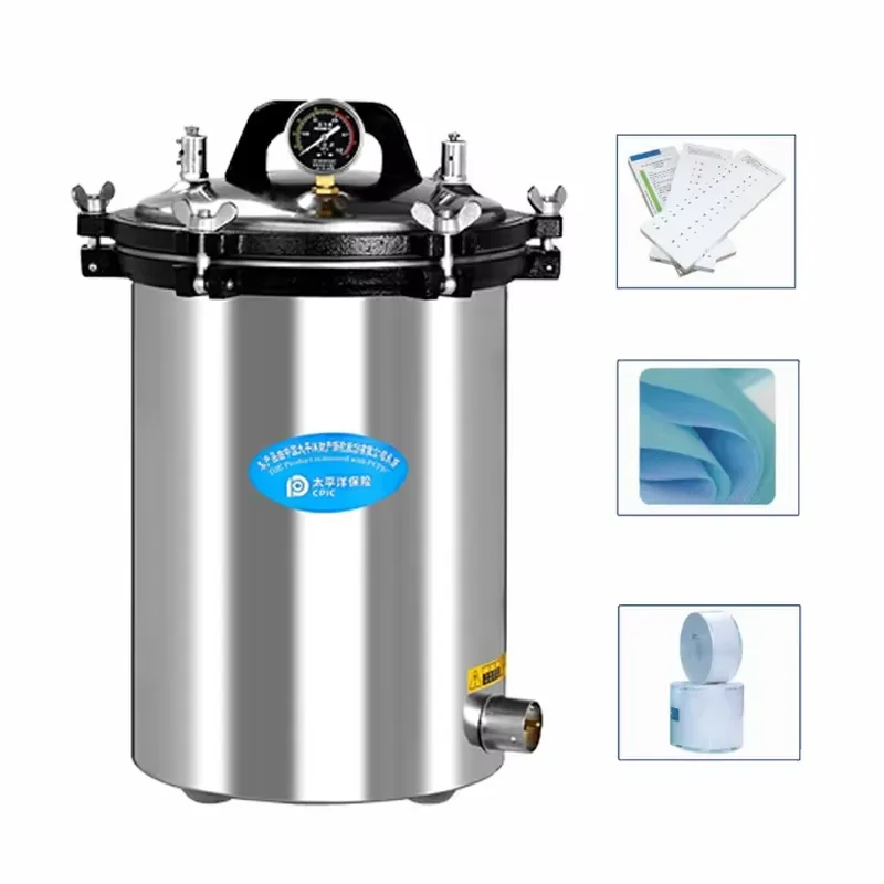 24L Desktop Autoclave Sterilizer with Printer for Hospital Dental Clinic Lab Medical Equipment High Pressure Steam view 3