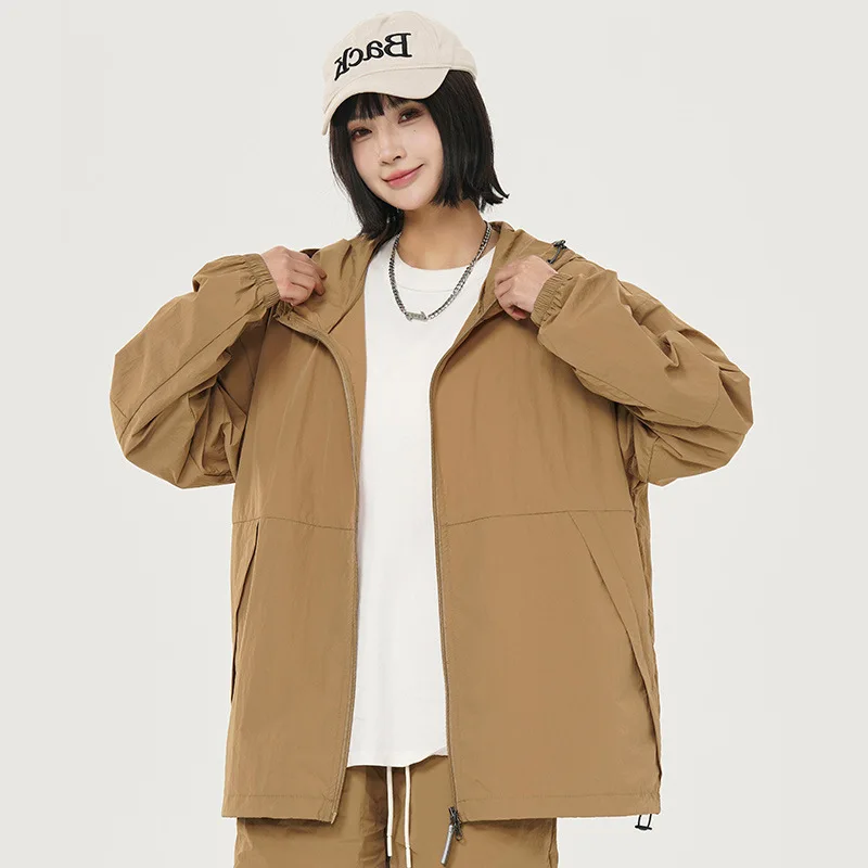UPF50+ Anti-UV Hooded Outdoor Coat Unisex Soft Thin Breathable Quick Dry Sunscreen Jacket Men Women Summer Sports Travel Apparel