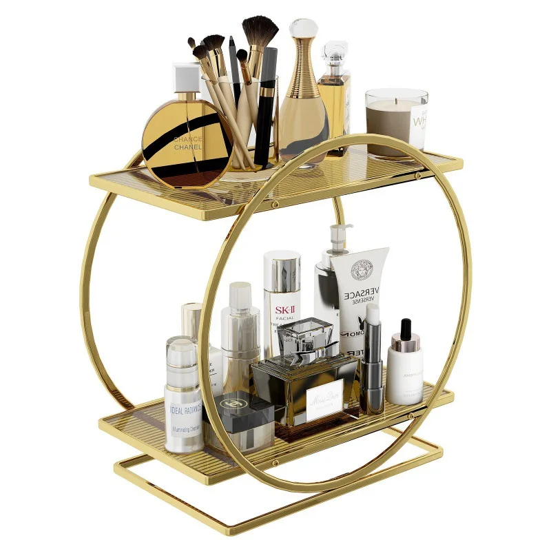 

Bathroom desktop or vanity capacity storage rack large capacity home skin care storage box cosmetic storage box