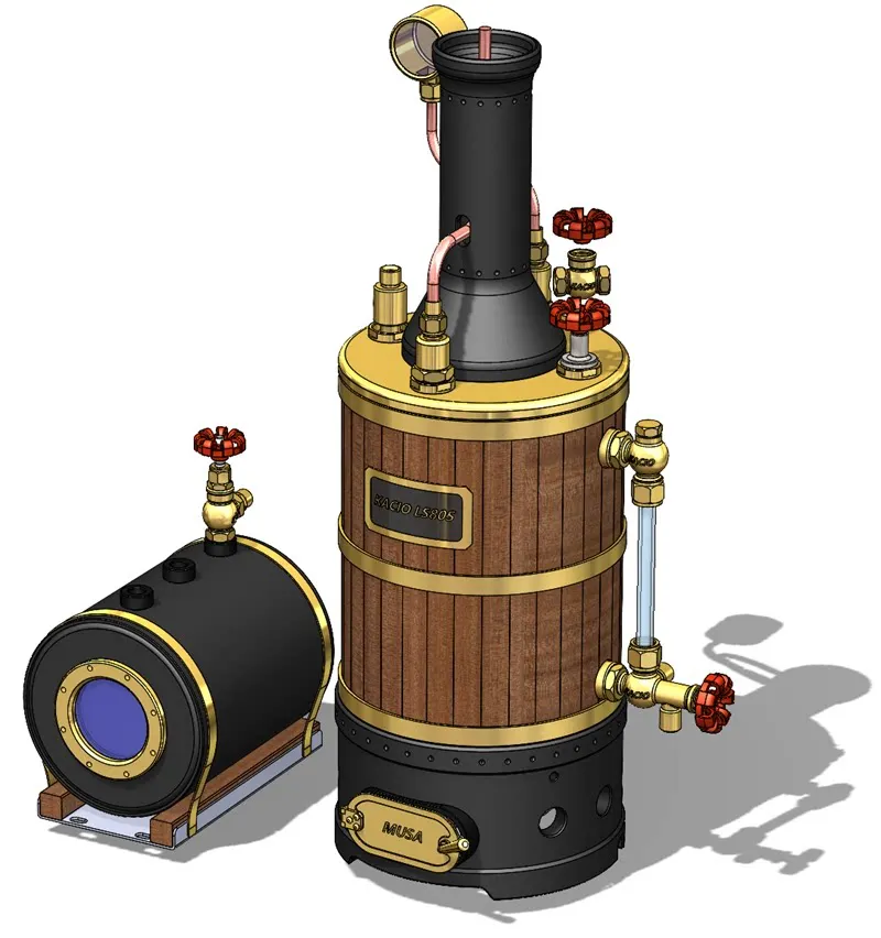KACIO LS80S vertical boiler model, high efficiency hot topic conversion rate, steam engine model, ship model