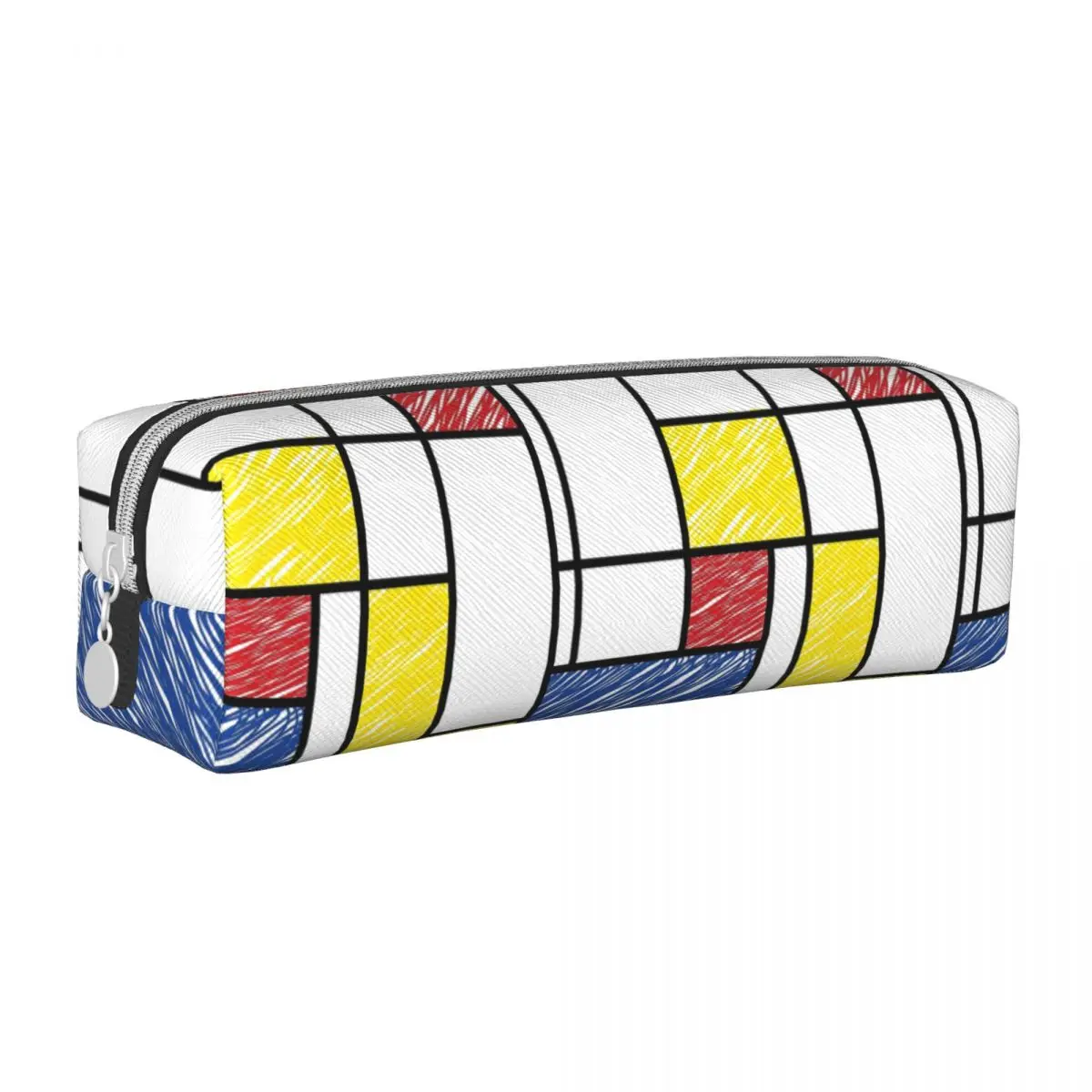 

Mondrian Scribbles Minimalist De Stijl Современное искусство Fatfatin Пеналы Сумки для ручек Коробка для ручек для мальчиков и девочек Пенал Косметичка