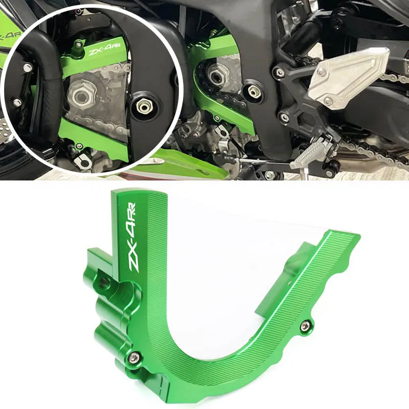 

Motorcycle Accessories Front Sprocket Chain Guard Cover Crash Protector For ZX-4R ZX-4RR ZX4R ZX4RR 2023 2024