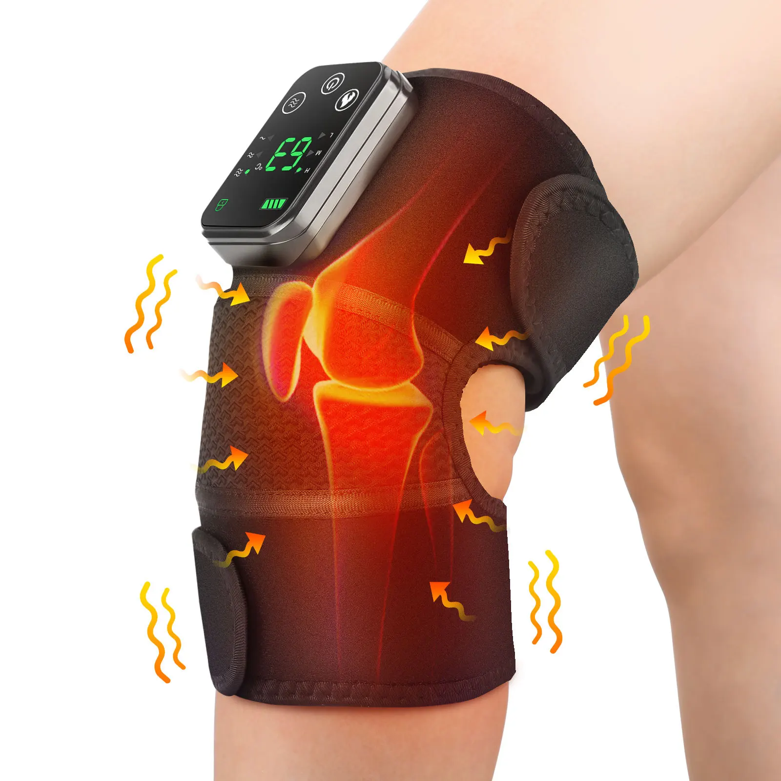 

Intelligent heating massage knee pads and shoulder pads wireless heating mugwort infrared physiotherapy device