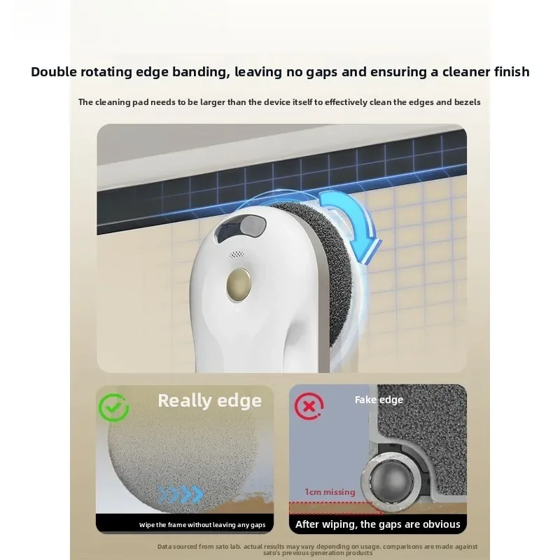 Window cleaning robot All-round base station version glass cleaning robot, household automatic water spray wet glass