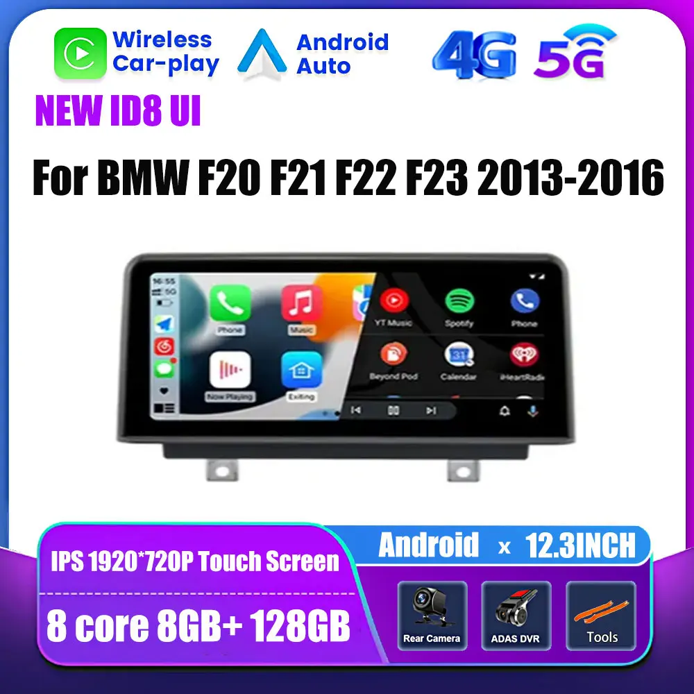 

Android 13 Screen ID8 Car Carplay Monitors Stereo Speacker Radio Multimedia Player For BMW F20 F21 F22 F23 2013-2016