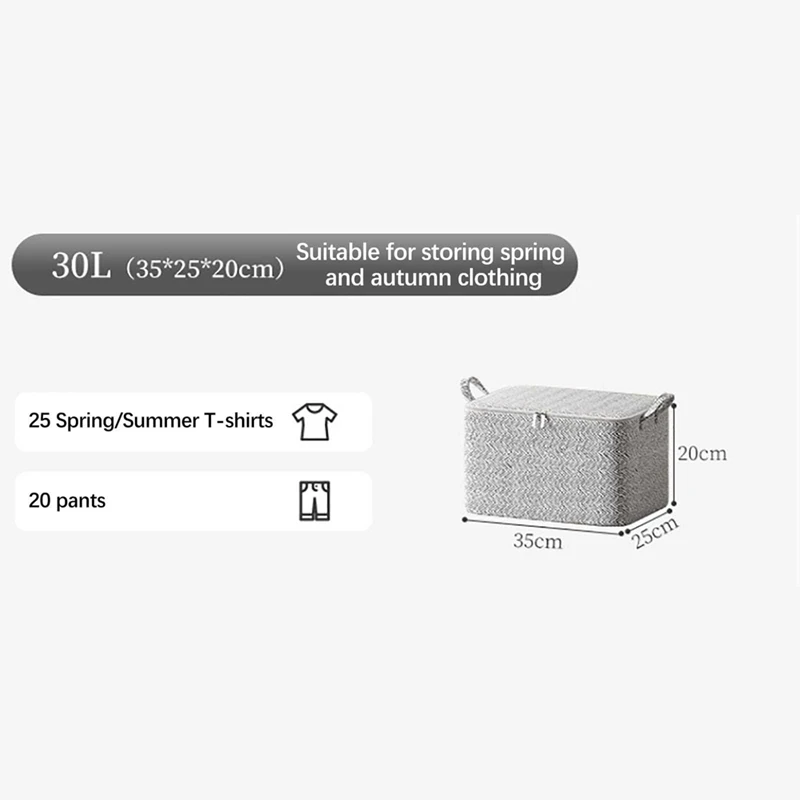 Non-Woven Zippers Storage Bag Moving Quilt Storage Basket Travel Large-Capacity Clothing Storage Bag Reusable