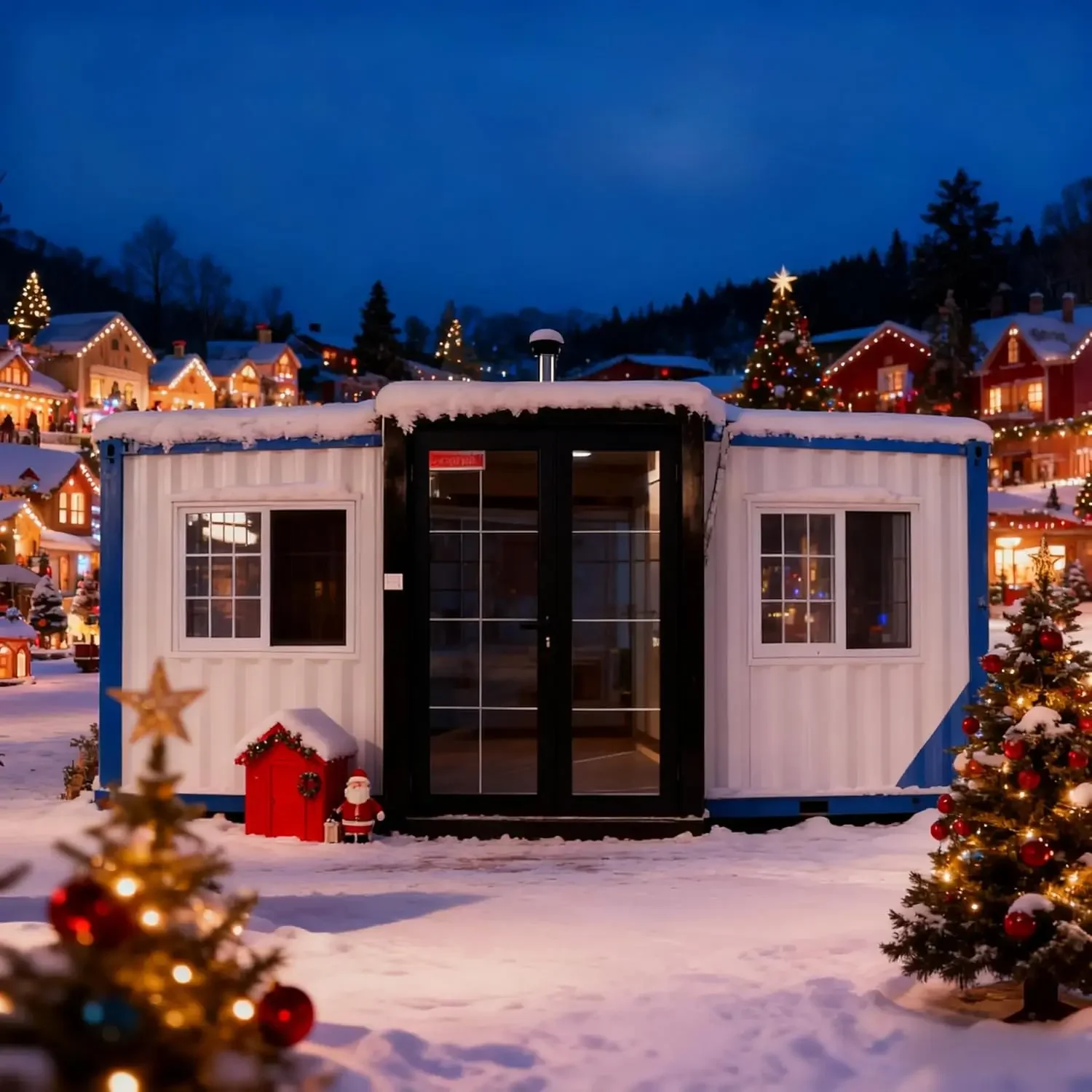 منزل صغير جاهز بطول 20 قدم للبيع، منزل حاوية قابل للتوسيع مع 2 غرفة نوم للمطبخ والحمام، منزل معياري قابل للطي #2